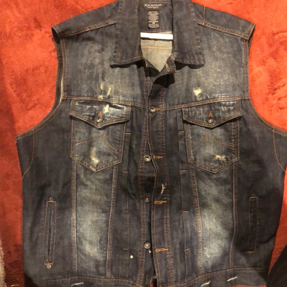 ROCAWEAR MENSWEAR JEAN VEST